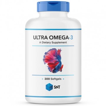 Ultra Omega-3 70% (омега, рыбий жир, жирные кислоты) 300 капсул SNT