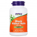 BLACK WALNUT HULLS 500 мг (чёрный орех) 100 капсул NOW Foods