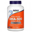 DHA- 500mg (омега, рыбий жир, докозагексаеновая кислота) 180 гелевых капсул Now Foods