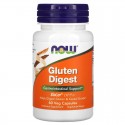 Gluten Digest (комплекс для усвоения глютена) 60 растительных капсул NOW Foods