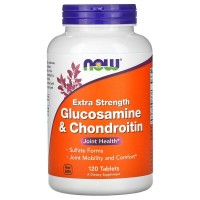 Glucosamine & Chondroitin 2X 750/600 мг 120 таблеток Now Foods