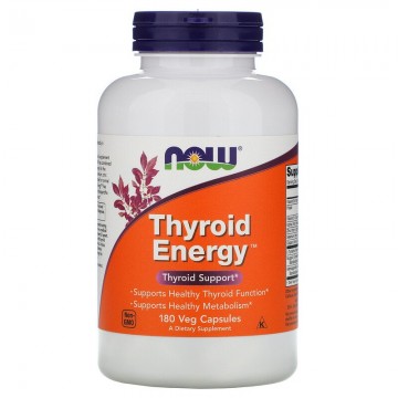 THYROID ENERGY (поддержка щитовидной железы) 180 вег. капс. NOW Foods
