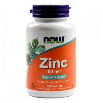 Zinc gluconate 50 мг (цинк глюконат) 250 таблеток NOW Foods