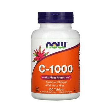 C-1000 (витамин С) 100 таблеток NOW Foods