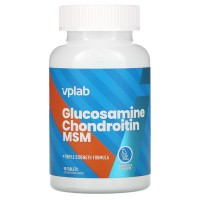 Препарат для укрепления связок и суставов VPLAB Glucosamine Chondroitin MSM, 90 таб.