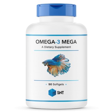 Omega-3 MEGA (омега, рыбий жир, жирные кислоты) 90 капсул SNT