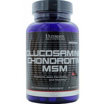 Препарат для укрепления связок и суставов Ultimate Nutrition Glucosamine Chondroitin MSM (90 шт.)