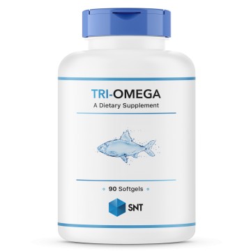TRI-Omega (омега, рыбий жир, жирные кислоты, триглицериды) 90 капсул SNT