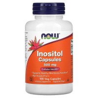 Inositol (инозитол) 500 мг 100 растительных капсул NOW Foods