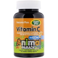 Vityamin C Animal Parade (витамин С) 90 жевательных конфет Nature's Plus