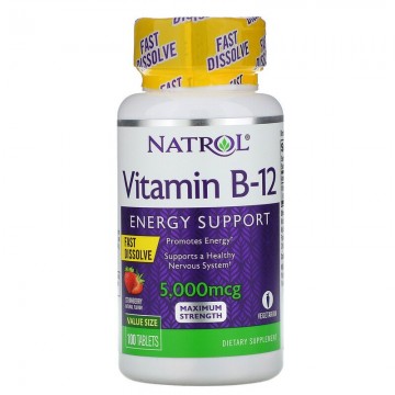Vitamin B-12 (витамин B) 5000 мкг 100 таблеток Natrol