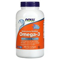 Ultra omega-3 fish gelatine 180 капсул NOW Foods