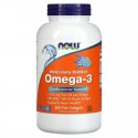 Omega-3 fish gelatine (омега, рыбий жир) 200 капсул NOW Foods