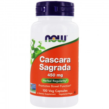 Cascara Sagrada 450 мг (Каскара Саграда) 100 капсул NOW Foods
