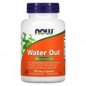 Water out (водный баланс) 100 растительных капсул NOW Foods