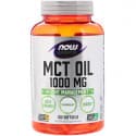 MCT Oil 1000 мг (мст масло, триглицериды со средней длиной цепочки) 150 капсул NOW Foods