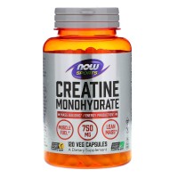 Creatine Monohydrate (Креатин Моногидрат) 750 мг 120 растительных капсул NOW Foods
