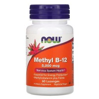 Methyl B-12 (Метилкобаламин) 5000 мг 60 таблеток для рассасывания NOW
