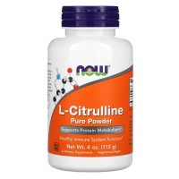 L-Citrulline Pure Powder (цитруллин) 113 грамм NOW Foods