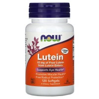 LUTEIN (Лютеин) 10 мг, 120 мягких таблеток NOW FOODS