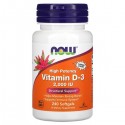 Vitamin D3 2000 ME 240 гелевых капсул NOW Foods