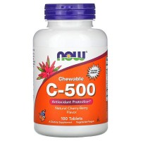 Chewable Vitamin C (витамин С) 500 мг 100 таблеток NOW Foods