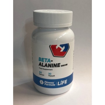 Beta-alanine 1000 мг (бета-аланин) 60 капсул Fitness Formula