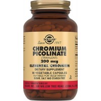 Chromium Picolinate (хром) 200 мкг 90 растительных капсул Solgar