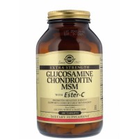 Extra Strength Glucosamine Chondroitin MSM with Ester-C (глюкозамин, витамин С) 180 таблеток Solgar