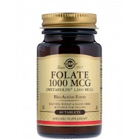 Folate (метафолин) 1000 мкг 60 таблеток Solgar