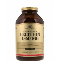 Lecithin (лецитин) 1360 мг 250 гелевых капсул Solgar