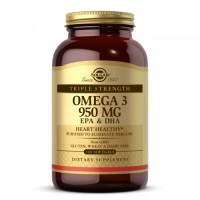 Triple Strength Omega-3 (омега-3) 950 мг 100 капсул Solgar
