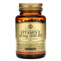Vitamin E (витамин Е) 67 мг (100 ME) 100 мягких капсул Solgar