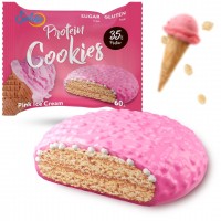 Печенье “Розовое мороженое” с йогуртовой глазурью 70 г Solvie