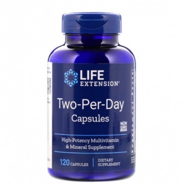 Two-per-day Multivitamin (мультивитамины, две в день) 120 капсул LIFE Extension