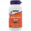 Hyaluronic Acid (гиалуроновая кислота) 100 mg 2x Plus 60 капсул NOW Foods