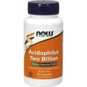 Acidophilus Two Billion (ацидофилин, лактобифидобактерии) 100 капсул NOW Foods