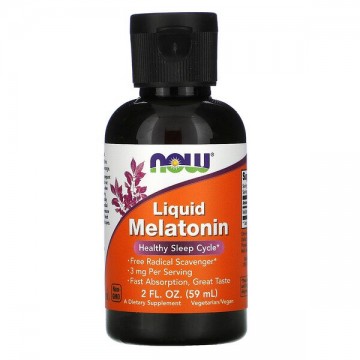 Liquid Melatonin 3 мг (мелатонин) 59 мл NOW Foods