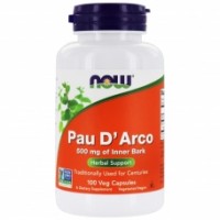 Pau D Arco (Экстракт тебебуйи) 500 мг 100 растительных капсул Now Foods,