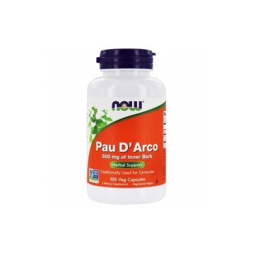Pau D Arco 500 мг (Экстракт тебебуйи) 100 растительных капсул Now Foods