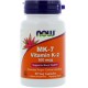 MK-7 Vitamin K-2 (витамин K2) 100 мкг 60 растительных капсул NOW Foods