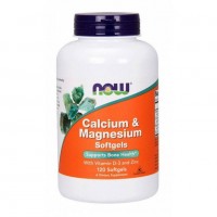 Cal-Mag-Vitamin D 120 жидких капс. NOW Foods