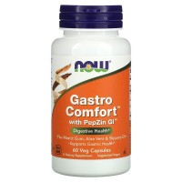 Gastro Comfort with PepZin GI (поддержка слизистой желудка) 60 растительных капсул NOW Foods