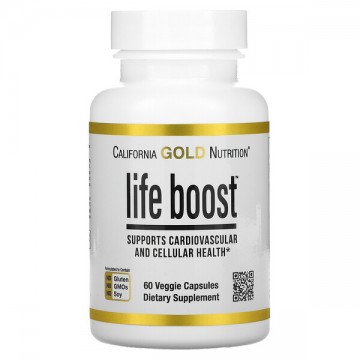 Life Boost (комплекс для сердца и клеток) 60 растительных капсул California GOLD Nutrition