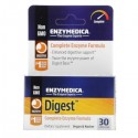 Digest Complete Enzyme Formula (пищеварительные ферменты, энзимы) 30 растительных капсул ENZYMEDICA