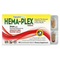 Hema-Plex 30 таблеток с длительным высвобождением Nature's Plus