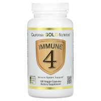 Immune 4 180 растительных капсул (комплекс для иммунной системы) California GOLD Nutrition