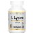 L-Lysine 500 мг (аминокислота лизин) 60 растительных капсул California GOLD