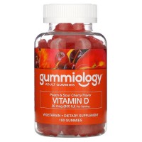 Adult Gummies Vitamin D3 Gummies 20 мкг 800 МЕ (витамин D, жевательные мармеладки, без желатина) 100 мармеладок gummiology