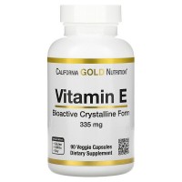 Bioactive Vitamin E 335 мг (500 МЕ. витамин Е) 90 растительных капсул California GOLD